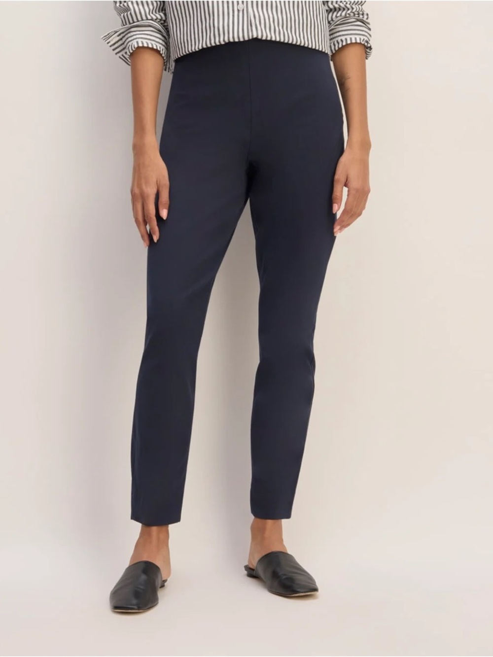Everlane Navy Bi-Stretch Work Pant